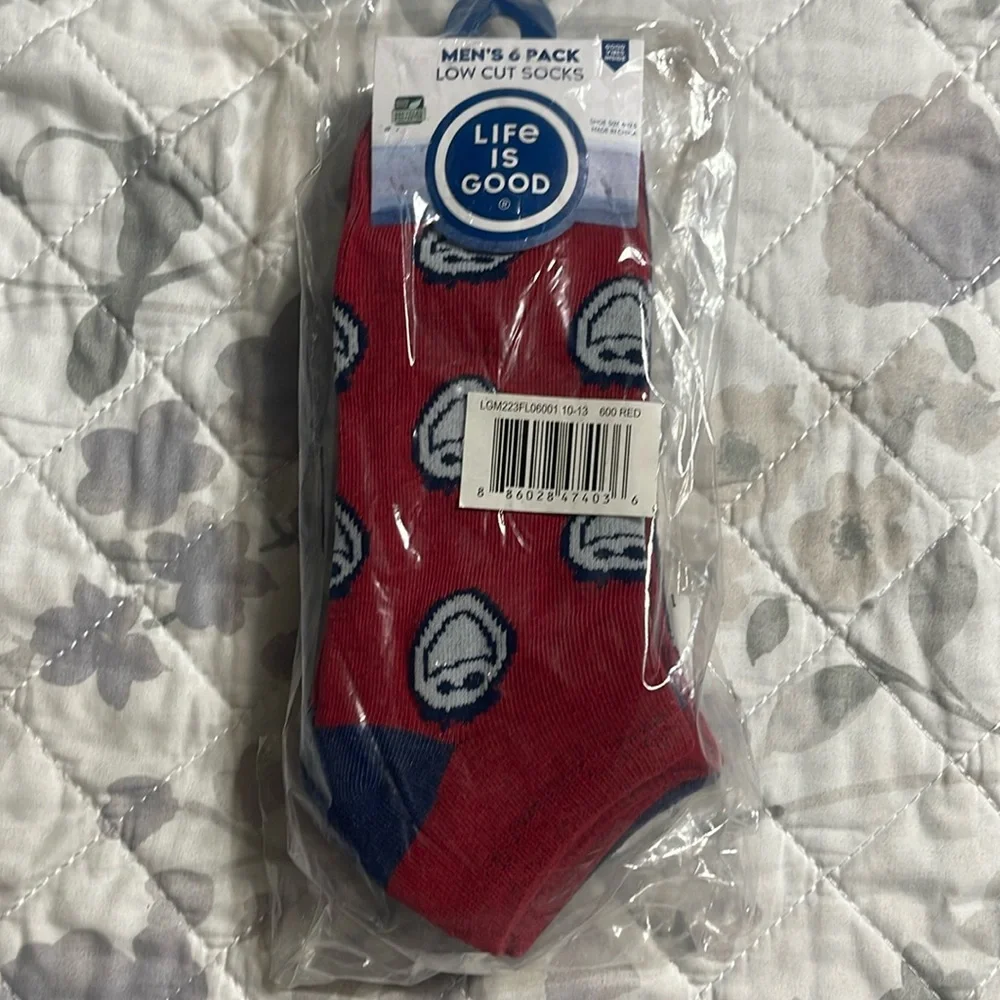 New men’s Life is Good low cut socks 6pk - Picture 1 of 6